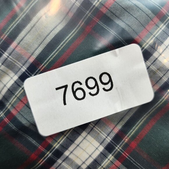 Mens Roundtree & Yorke Shirt Green Blue Red Plaid Button Down Long Sleeve XLT - Picture 7 of 7